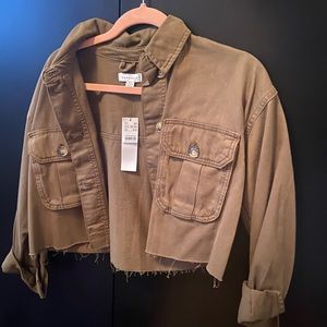 NEW Topshop Olive Green Jacket/Shirt XS